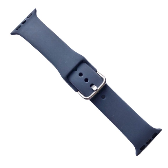 5/$20 NEW Blue Grey Silicone Sport Band Apple Watch 38/40/41mm M/L - Picture 2 of 8